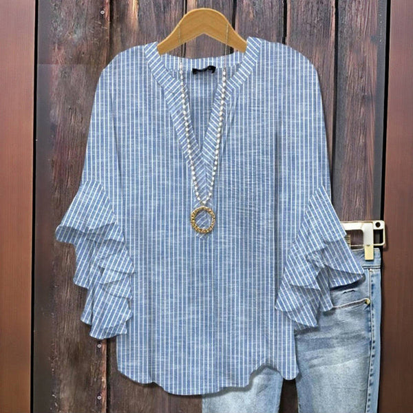 Casual Striped Blouse