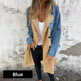 Convent & Co | Mid-length trench coat with denim jean stitching
