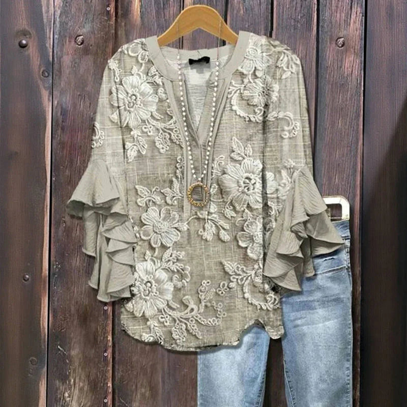 Casual Striped Blouse