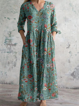 Celestine Vintage Floral Maxi Dress