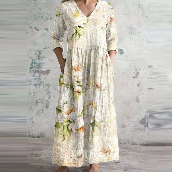Maelis | Robe Florale Crème