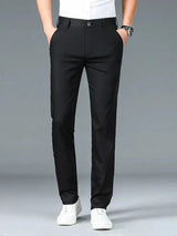 Bamboo Fiber Minimalist Straight Trousers - Covent & Co