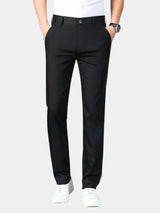 Bamboo Fiber Minimalist Straight Trousers - Covent & Co