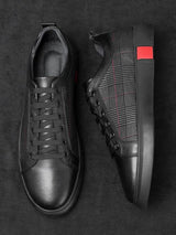 Blackgrid Leather Loafers – Covent & Co