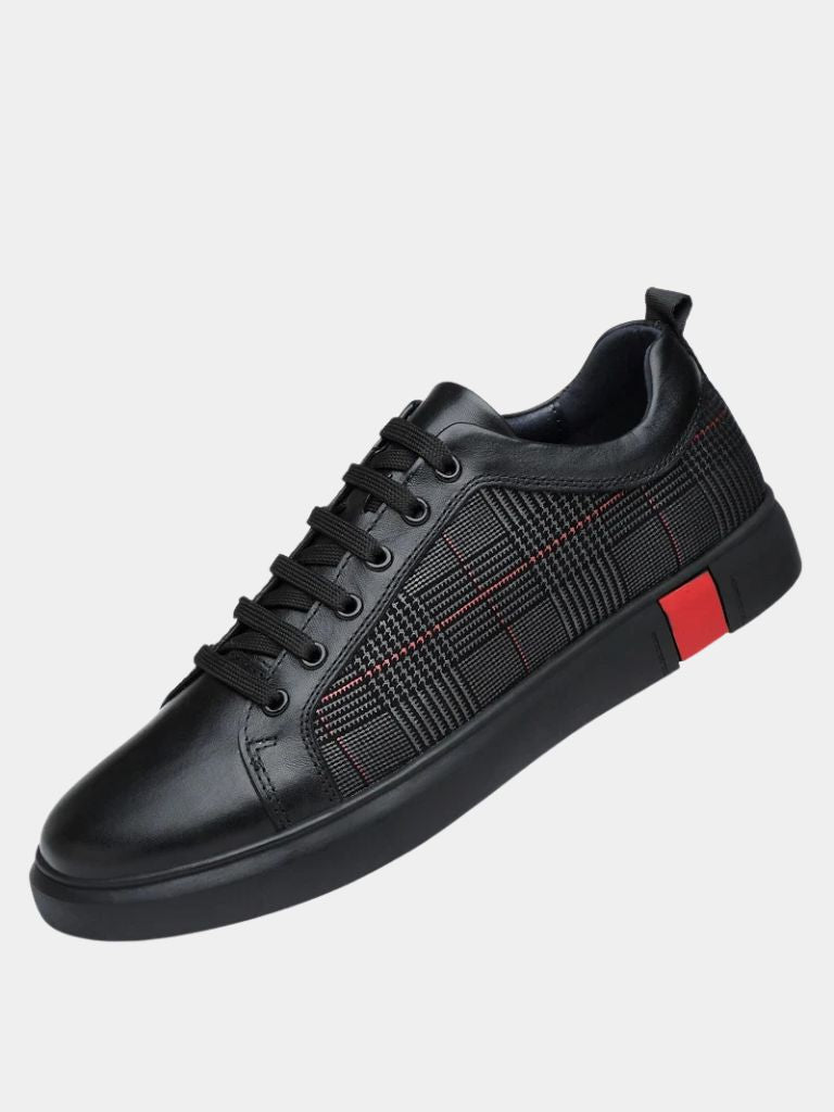 Blackgrid Leather Loafers – Covent & Co