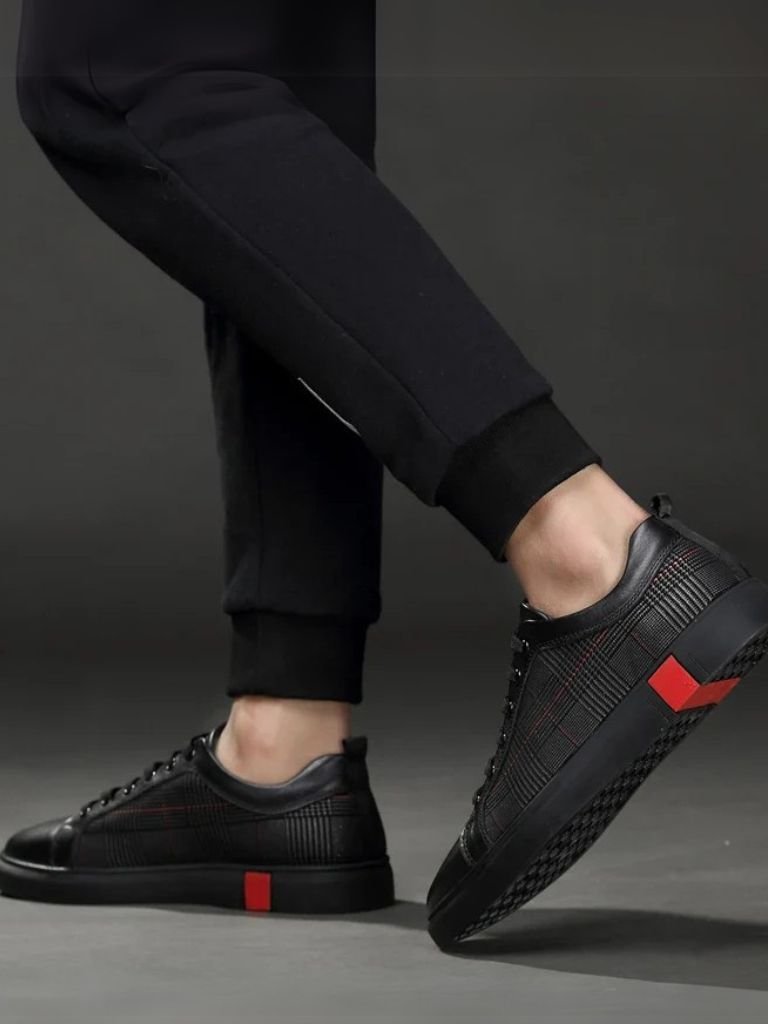 Blackgrid Leather Loafers – Covent & Co