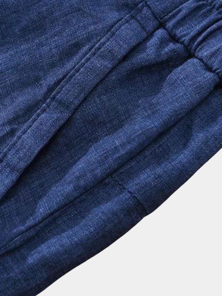 Bleu Horizon Linen Shorts - Covent & Co