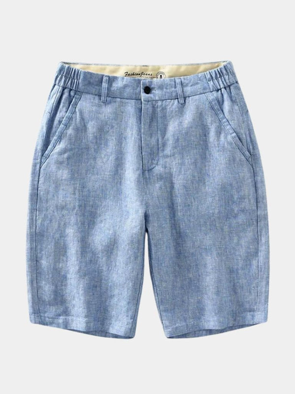 Bleu Horizon Linen Shorts - Covent & Co