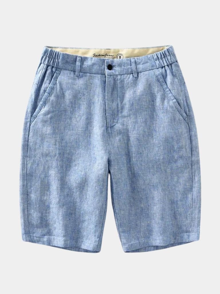 Bleu Horizon Linen Shorts - Covent & Co