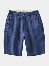 Bleu Horizon Linen Shorts - Covent & Co