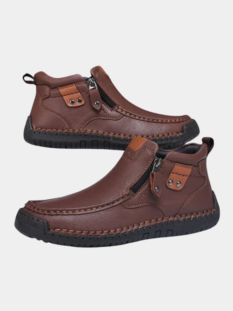 Brave Leather Boots - Covent & Co