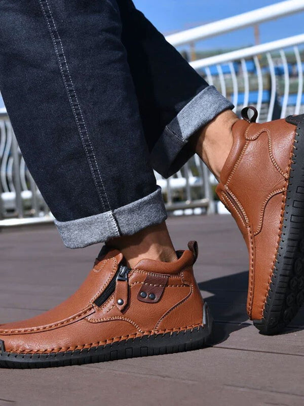 Brave Leather Boots - Covent & Co