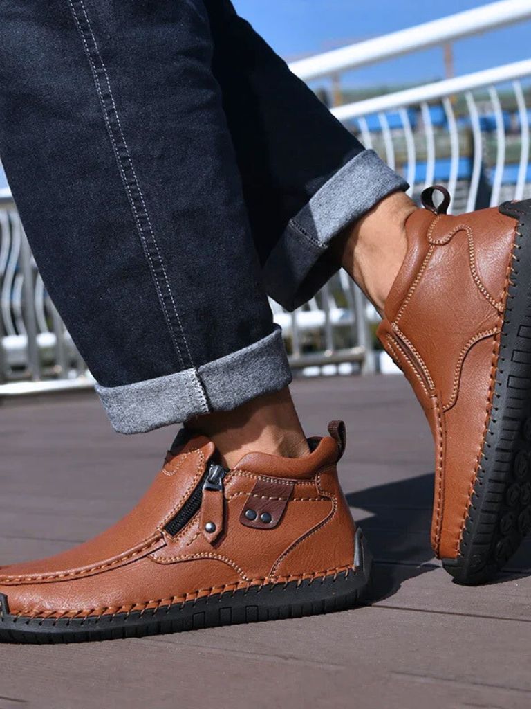 Brave Leather Boots - Covent & Co