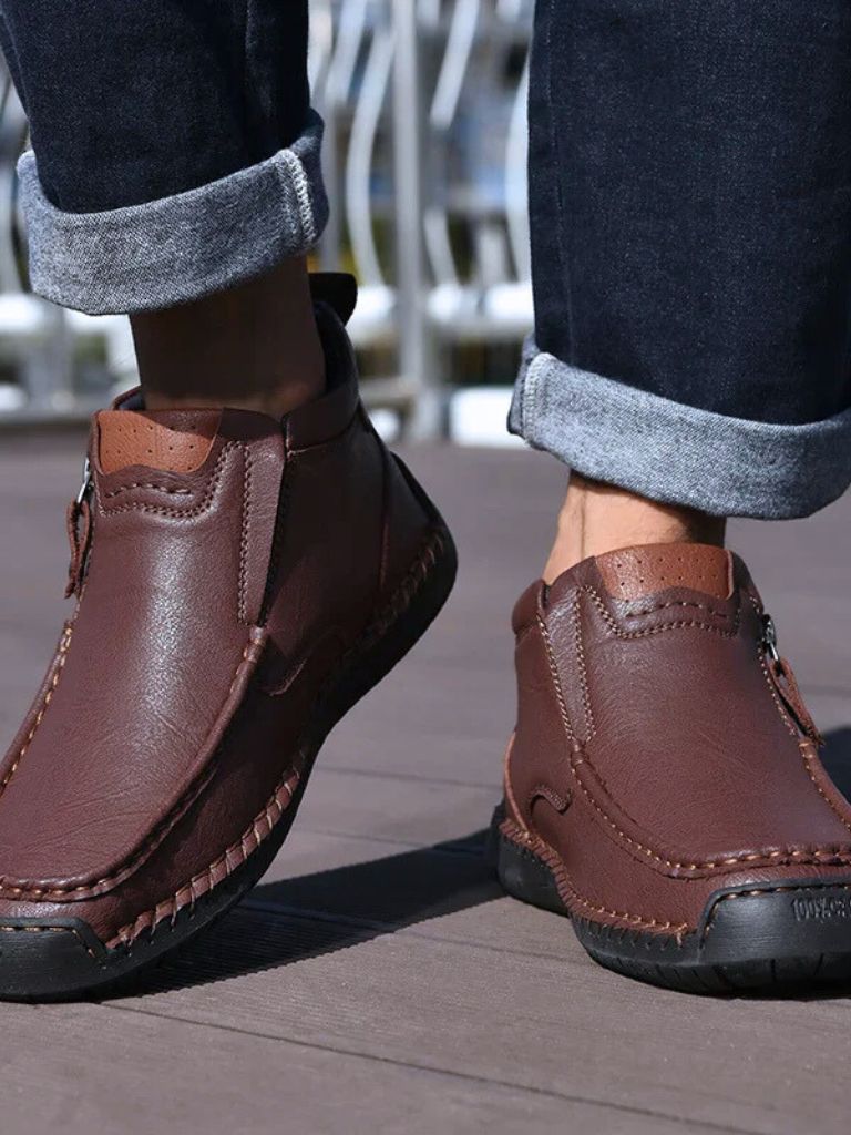 Brave Leather Boots - Covent & Co