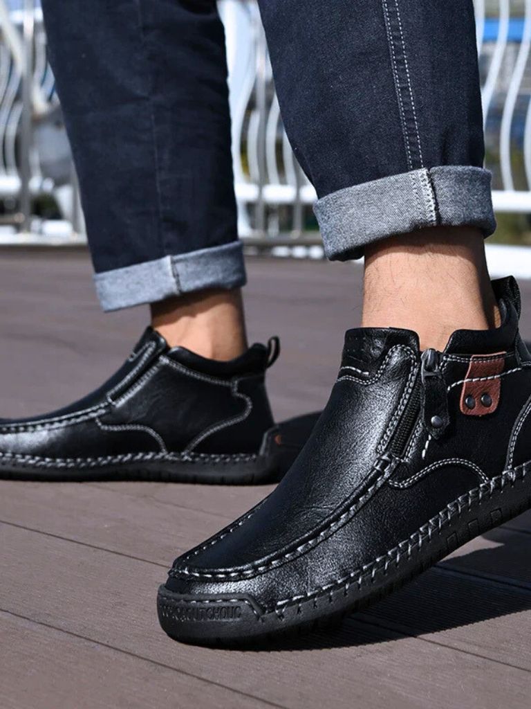 Brave Leather Boots - Covent & Co