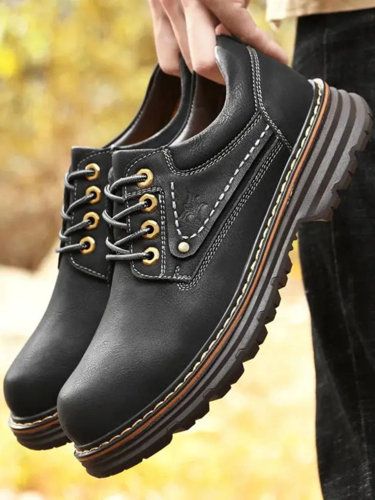 British Leather Elegant Oxford Shoes - Covent & Co