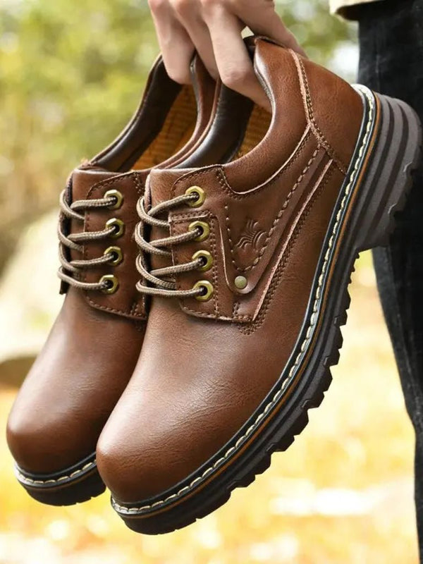 British Leather Elegant Oxford Shoes - Covent & Co