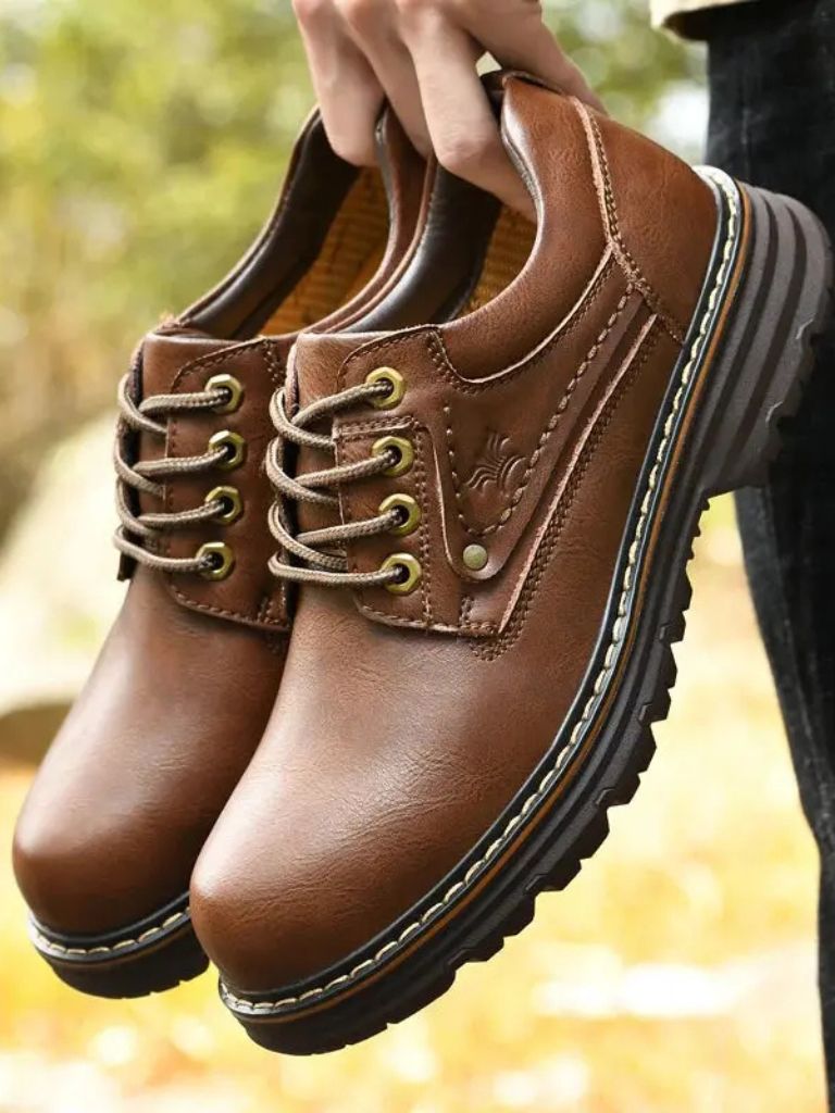 British Leather Elegant Oxford Shoes - Covent & Co