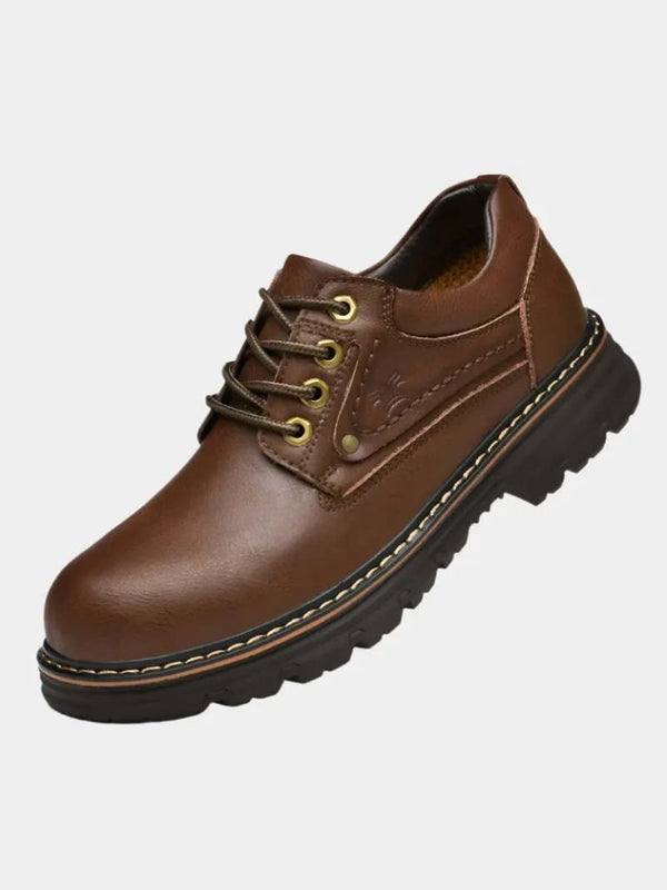 British Leather Elegant Oxford Shoes - Covent & Co