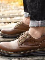 British Leather Elegant Oxford Shoes - Covent & Co