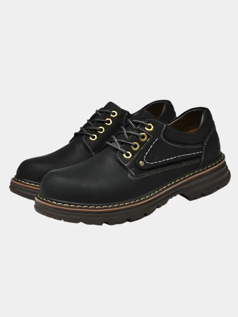 British Leather Elegant Oxford Shoes - Covent & Co