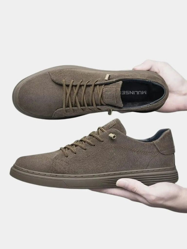 Brown Suede Leather Shoes - Covent & Co