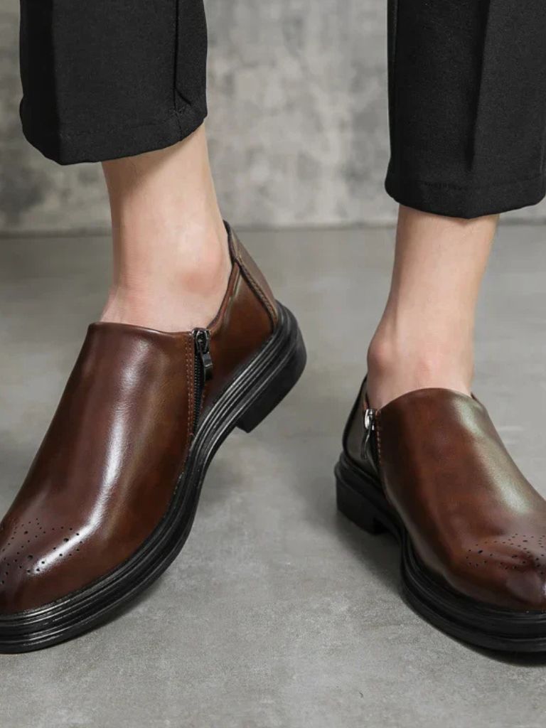 Brun Prestige Leather Loafers - Covent & Co
