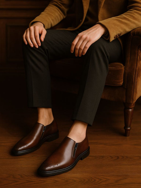 Brun Prestige Leather Loafers - Covent & Co