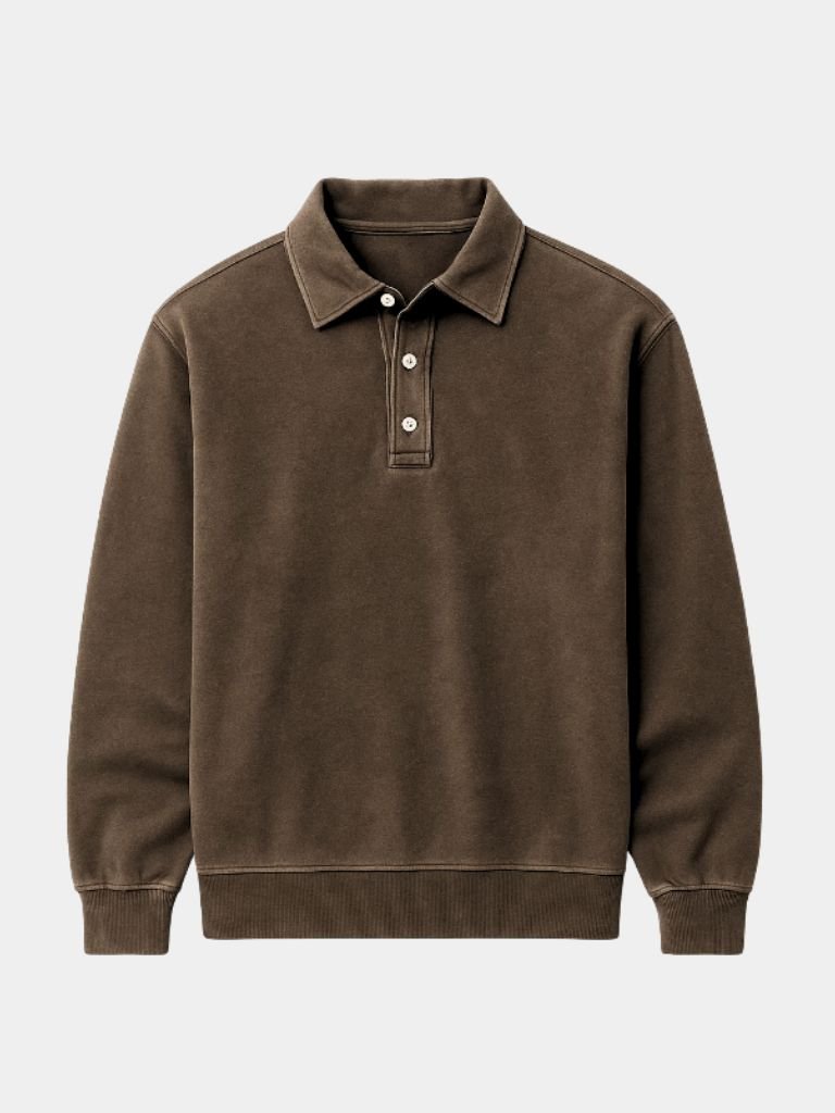 Canyon Mist Long Sleeve Polo Shirt – Covent & Co