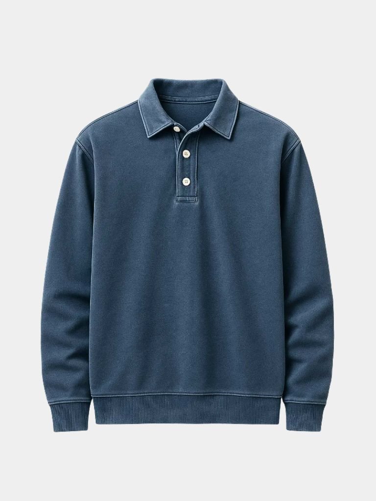Canyon Mist Long Sleeve Polo Shirt – Covent & Co