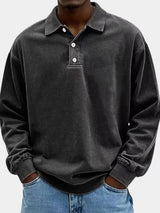 Canyon Mist Long Sleeve Polo Shirt – Covent & Co