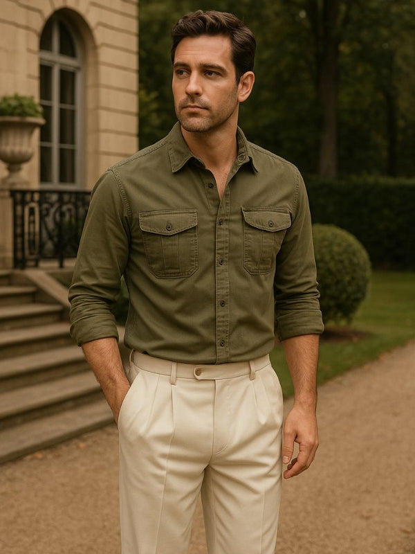 Casual Business Corduroy Shirt - Covent & Co