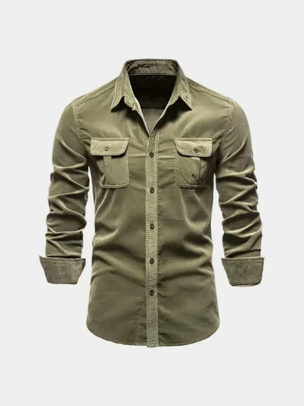 Casual Business Corduroy Shirt - Covent & Co