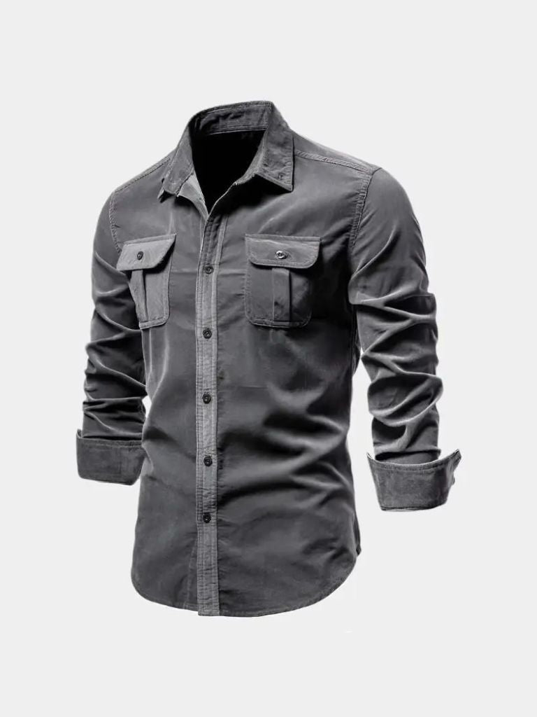 Casual Business Corduroy Shirt - Covent & Co