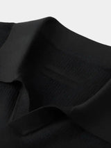 Casual Buttonless Knit Polo Shirt - Covent & Co