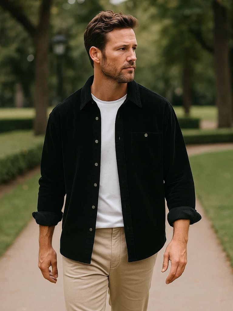 Casual Corduroy Shirt - Covent & Co