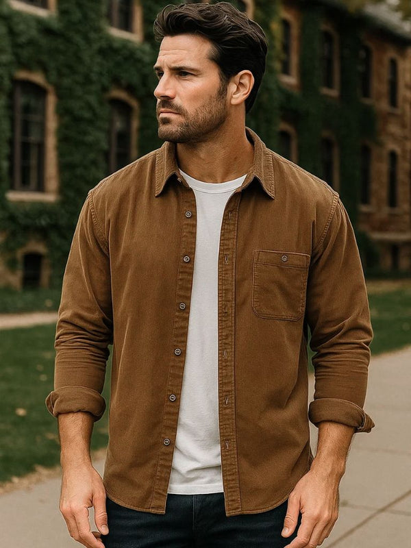 Casual Corduroy Shirt - Covent & Co