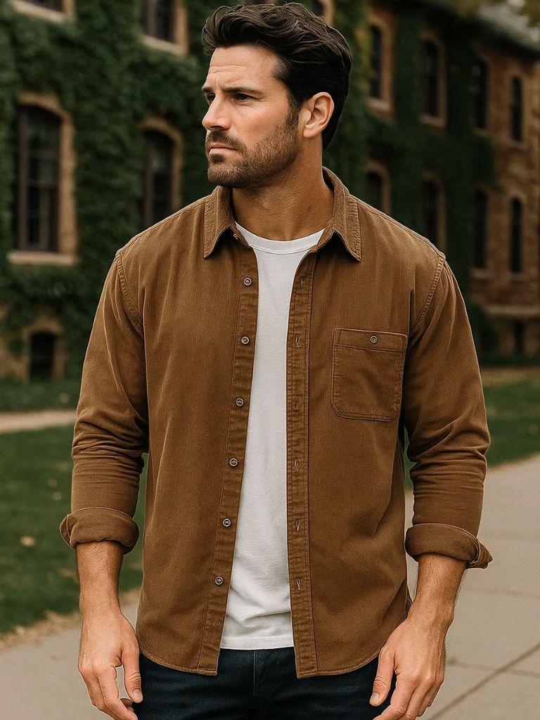 Casual Corduroy Shirt - Covent & Co
