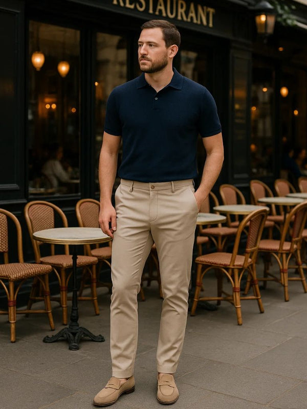 Casual Slim Fit Trousers - Covent & Co