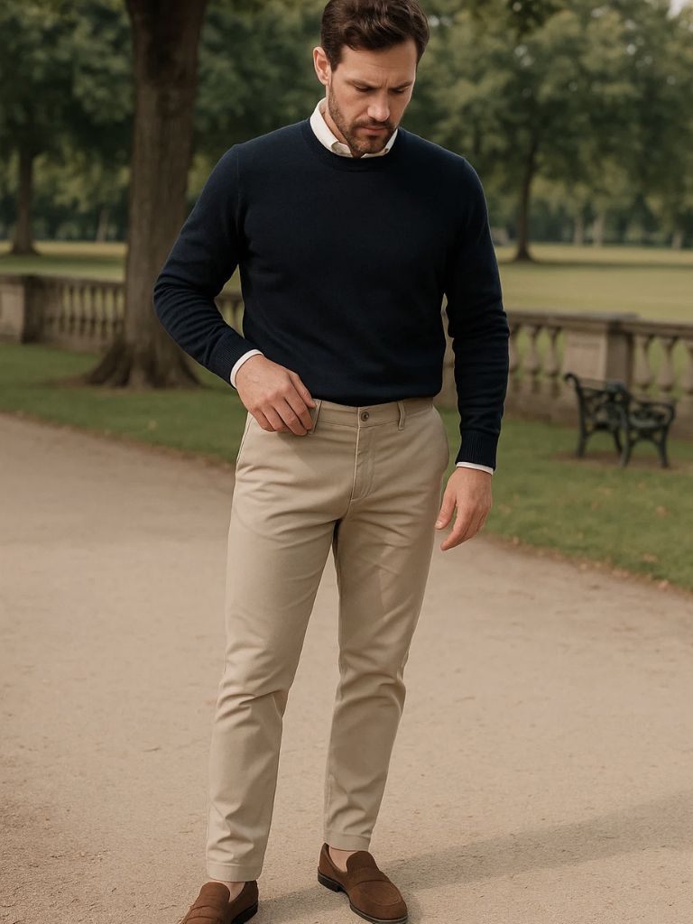 Casual Slim Fit Trousers - Covent & Co