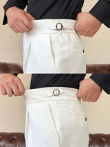 Classic Italia Sidetab Elastic Trousers - Covent & Co