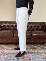 Classic Italia Sidetab Elastic Trousers - Covent & Co