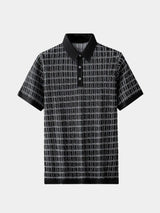 Classic Noir Knit Polo Shirt - Covent & Co