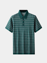 Classic Noir Knit Polo Shirt - Covent & Co