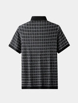 Classic Noir Knit Polo Shirt - Covent & Co