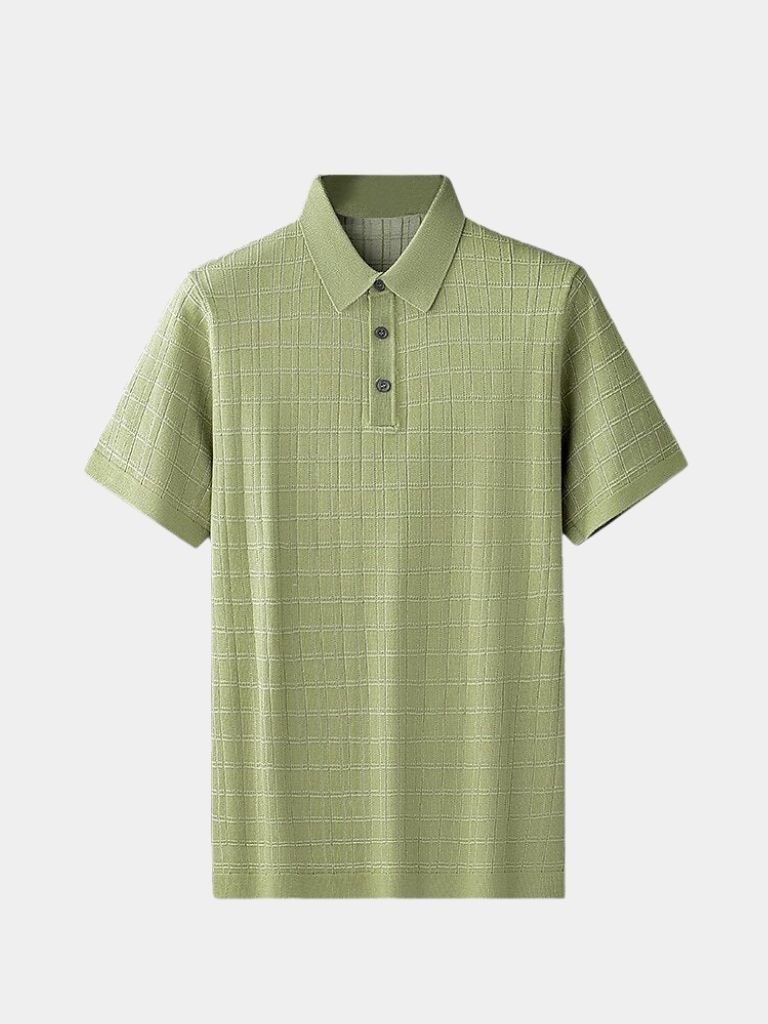 Classic Noir Knit Polo Shirt - Covent & Co