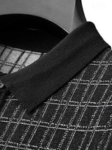 Classic Noir Knit Polo Shirt - Covent & Co