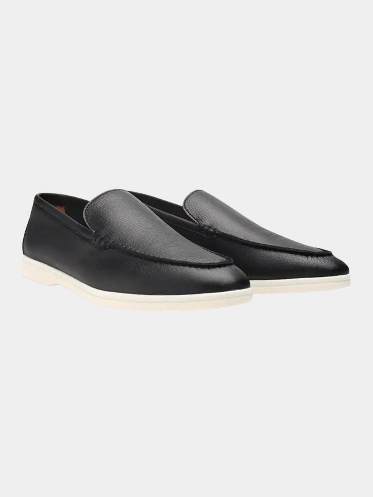 Cowhide Leather Loafers - Covent & Co