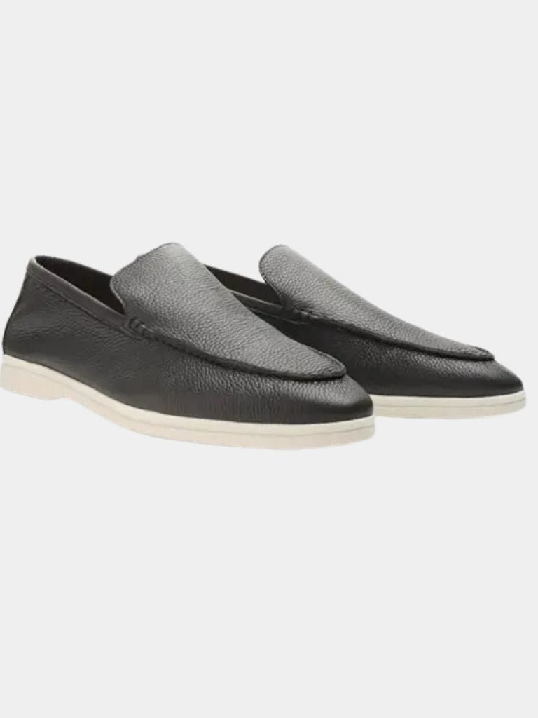 Cowhide Leather Loafers - Covent & Co