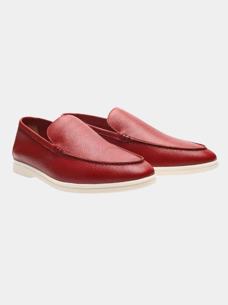 Cowhide Leather Loafers - Covent & Co
